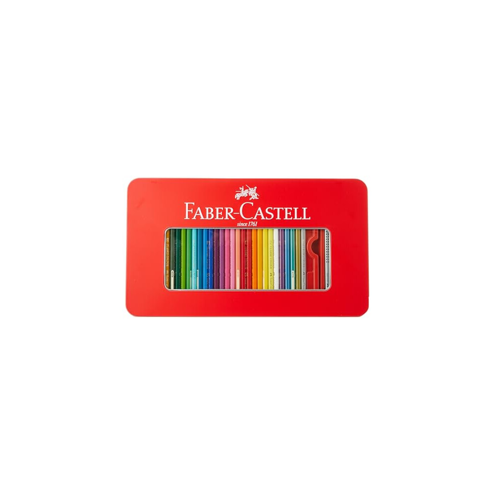 Faber-Castell - Hexagonal Colour pencils tin of 60 (115894)