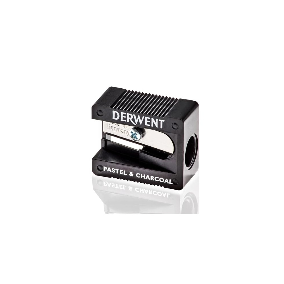 Derwent Pastel Pencil Sharpener, Manual, Professional Quality, 700234,charcoal