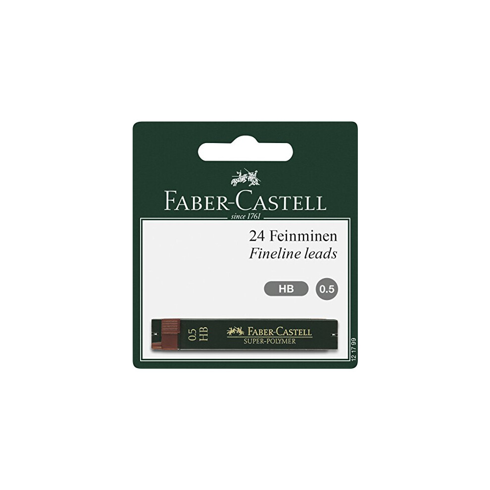 Faber Castell 0.5 mm 121799"Super Polymer" HB Fineline Lead (Pack of 24)