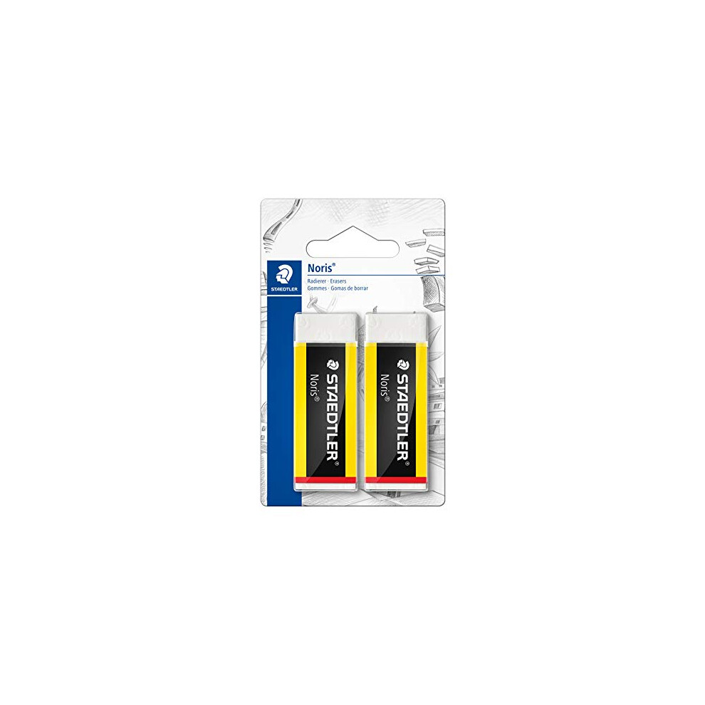 STAEDTLER 526 N20BK2 - Pack of 1 blister with 2 erasers Noris