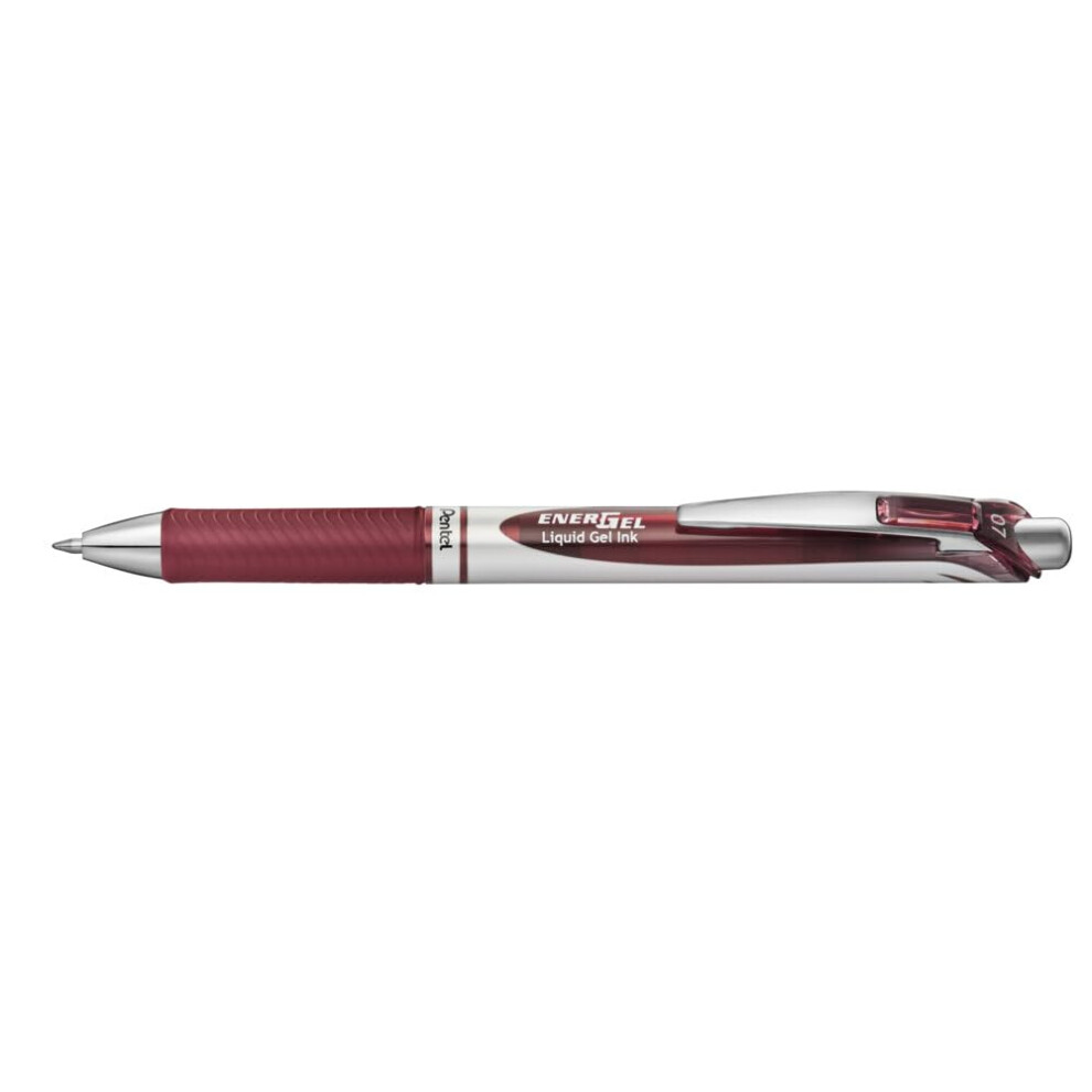 Pentel EnerGel Xm 0.7mm Rollerball - Burgundy