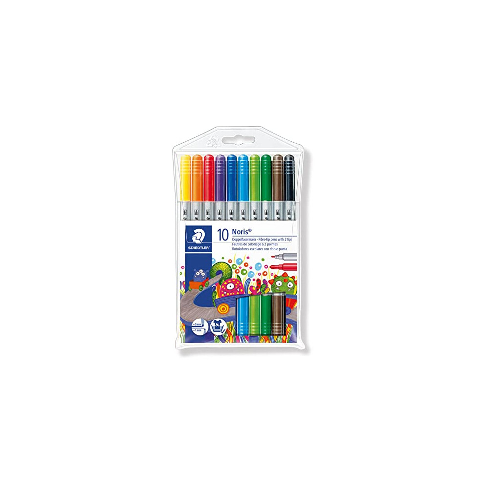 Staedtler Noris Club Double Ended Fibre Tips (Pack of 10) 320NWP10