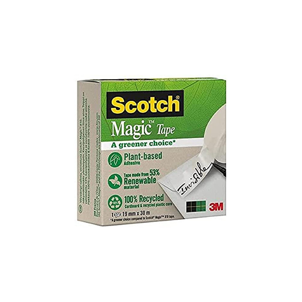 Scotch 19 mm x 30 m "Magic Tape A Greener Choice" Boxed roll