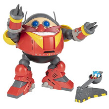 Sonic The Hedgehog Jakks Pacific Giant Eggman Robot Battle Set CS (Net),Red,grey and Yellow