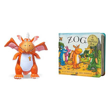 Zog the dragon 9inch Plush Soft Toy, Orange & Zog Gift Edition Board Book