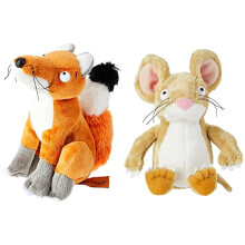 AURORA World Gruffalo Fox 7 inch, Orange, White and Grey & Gruffalo Mouse 7 inch, White/Brown