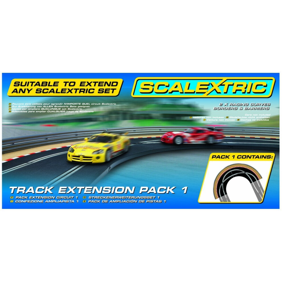 Scalextric C8510 Track Extension Pack 1, Racing Curve 1:32 Scale Accessory