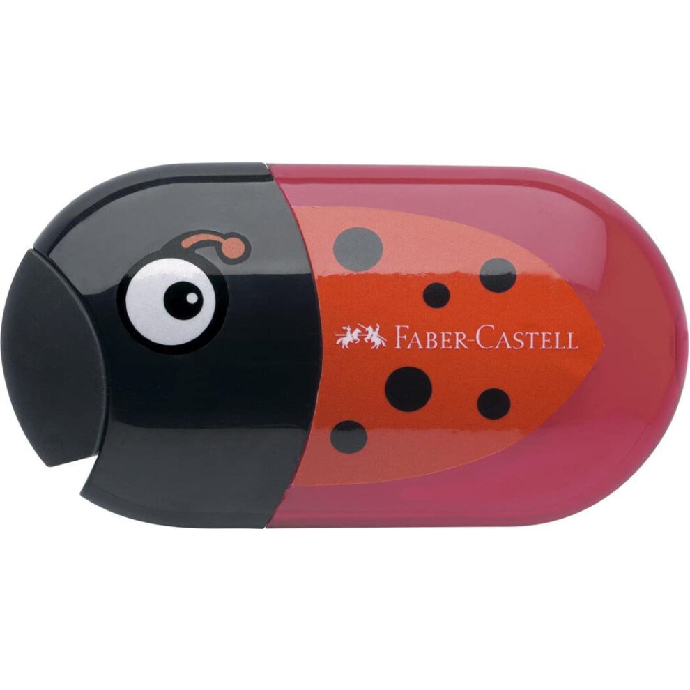 Faber-Castell LADYBUG DOUBLE HOLE SHARPENER/ERASER