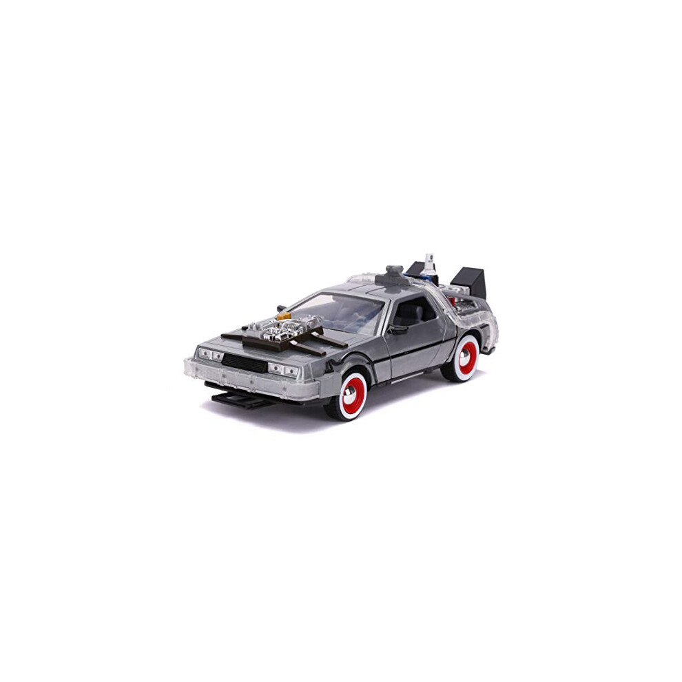 Jada 253255027 Toys Back To The Future 3 1:24 Time Machine Vehicle, Multi-Coloured