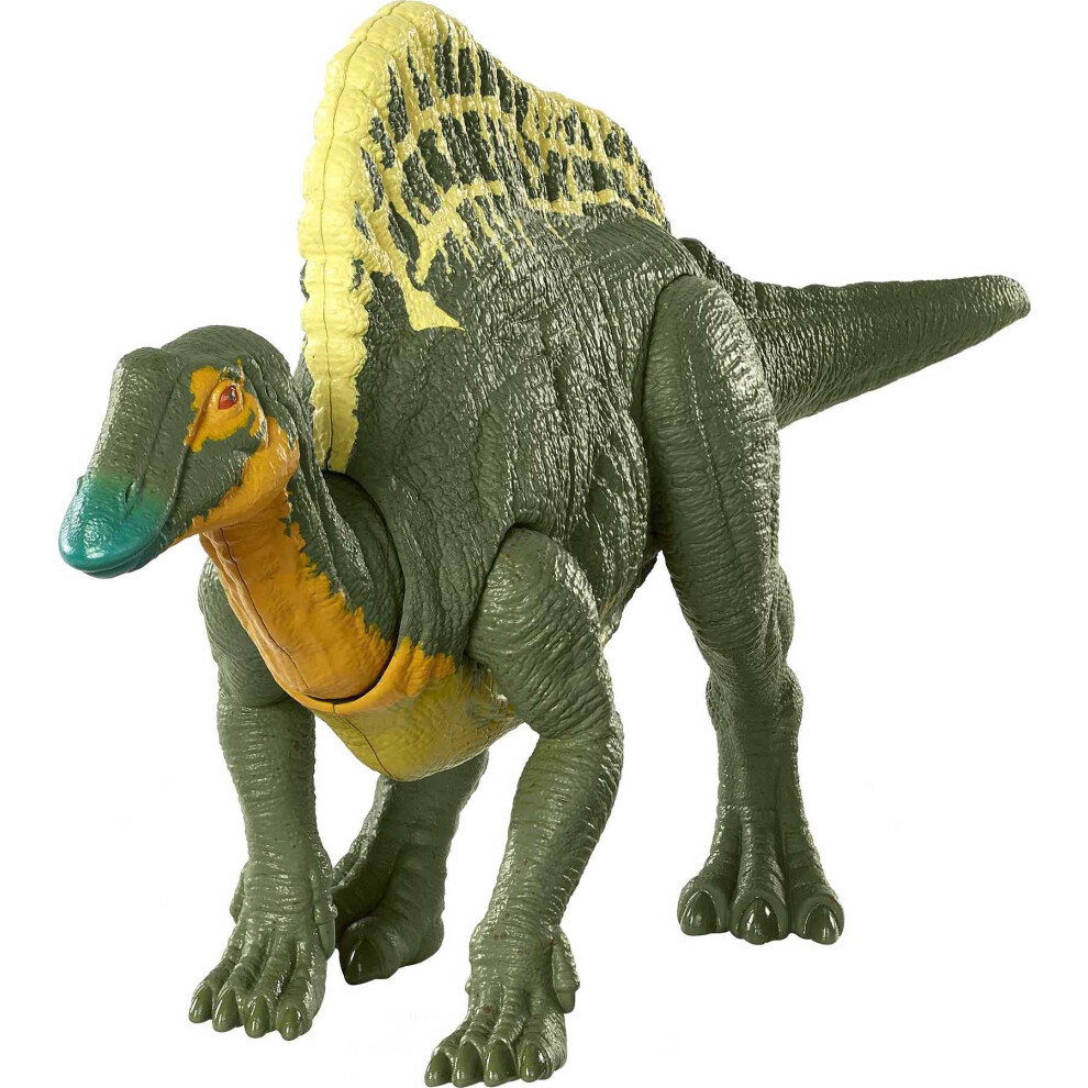 Jurassic World HBX38? Roar Attack Ouranosaurus Camp Cretaceous Dinosaur Figure with Movable Joints, Herbivore, Kids Gift 4 Years & Up?, Multicolor,