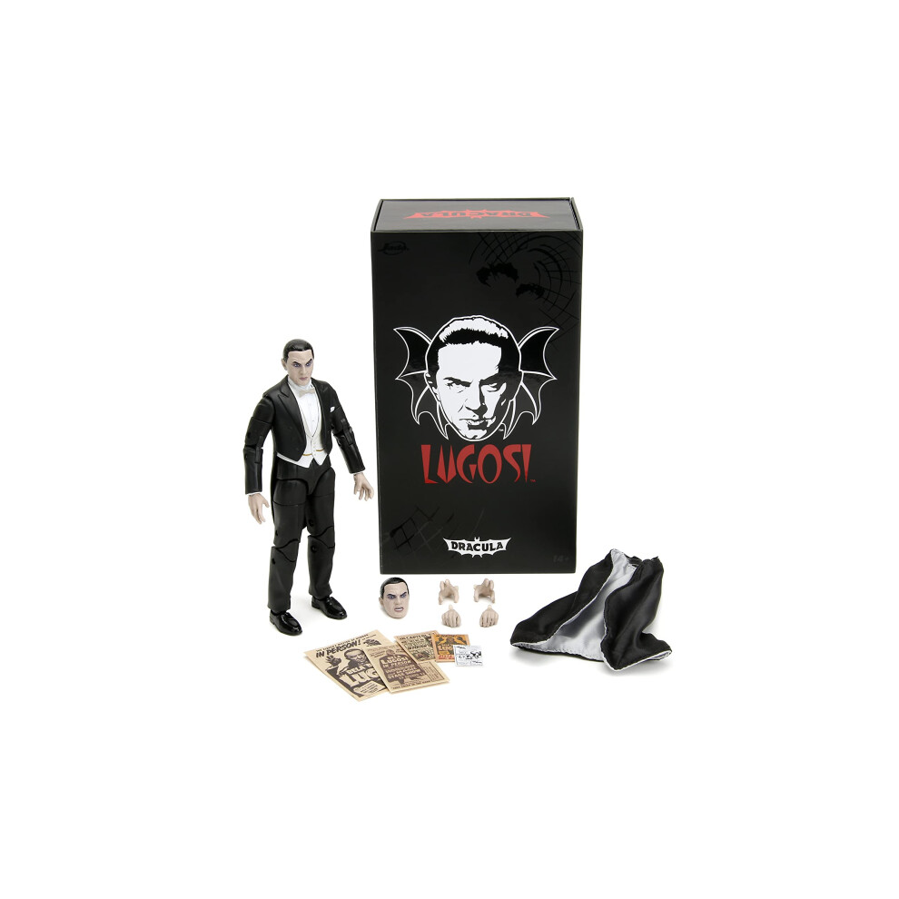 Jada Dracula Bela Lugosi 6" Action Figure, Toys for Kids and Adults