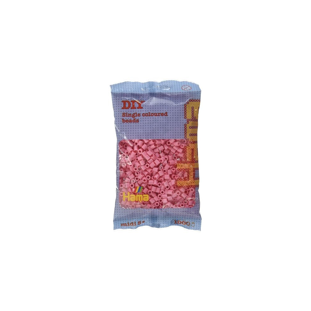 Hama 10.207-06 207-06 Pink-1,000 Beads in Bag, Multicolour