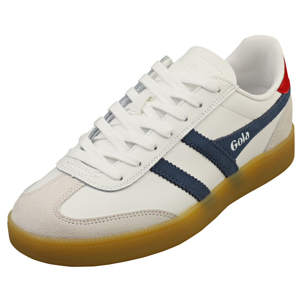 (3) Gola Viper Womens Fashion Trainers in White Navy Red