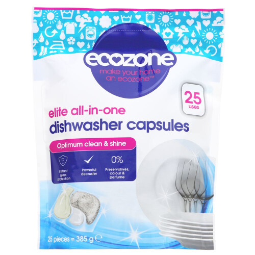 Ecozone Dishwasher Capsules Elite 25 Capsules