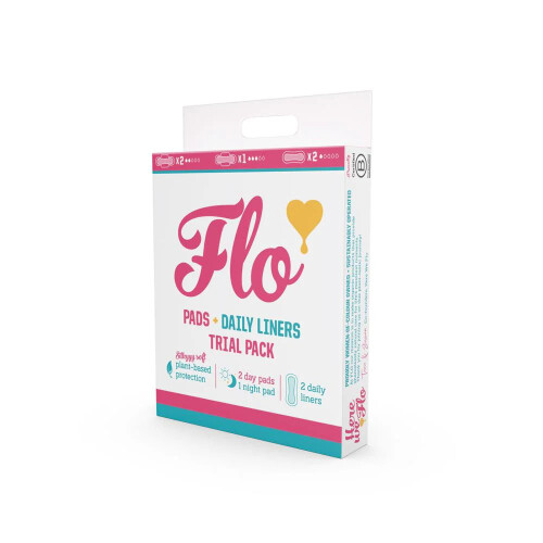 Here We Flo, Pads + Daily Liner-Testpack, 5 Liner