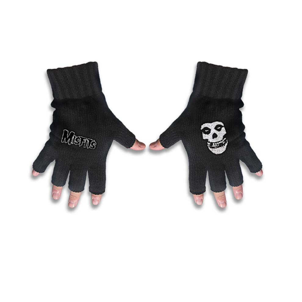 Misfits Gloves Band Logo and Fiend Jarek new Official Fingerless Black