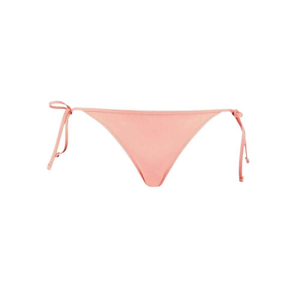 (L, Peach) Puma Womens/Ladies Side Tie Bikini Bottoms