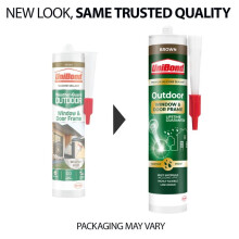 UniBond - Outdoor Window & Door Frame Sealant Cartridge - 392g Brown