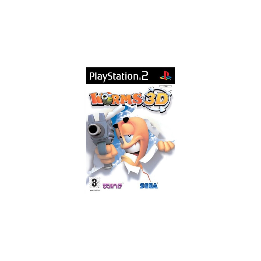 Worms 3D Used Playstation 2 Game 010086640441