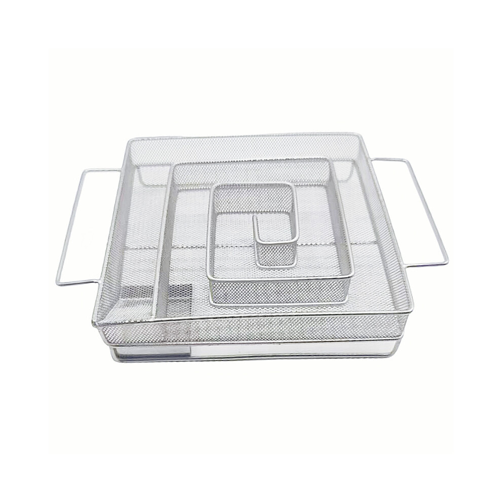 (Quadrate) Smoke Generator Bbq Burn Smoker Pan Box Grill Fish Meat Tools Stainless Steel