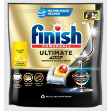 Finish Powerball Ultimate Plus All in One Dishwasher Tablets, Mega Pack 90 Tabs, Lemon