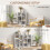 Homcom HOMCOM 6-Cube Bookshelf, Display Shelving Unit for Home Office, White 4