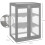 Outsunny Outsunny 3-tier Wood Greenhouse Plant Storage Shelf Garden Cold Frame Grow House 2