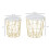 Homcom HOMCOM Set of 2 Nesting End Tables Side Tables w/ Basket Removable Top, White 2