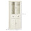Homcom HOMCOM Kitchen Cupboard, 5-tier Storage Cabinet with Adjustable Shelves, Cream 2