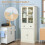 Homcom HOMCOM Kitchen Cupboard, 5-tier Storage Cabinet with Adjustable Shelves, Cream 6