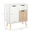 Homcom HOMCOM Floor Cabinet Storage Cupboard Sideboard with Drawer for Bedroom 2