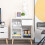 Homcom HOMCOM Floor Cabinet Storage Cupboard Sideboard with Drawer for Bedroom 6