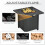 Outsunny Outsunny 40,000 BTU Gas Firepit Table with Protective Cover, Spark Guard 4