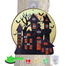 (1) Board Targeting Adhesive Balls Halloween Targeting Children Throw Ball Game Enjoy Festive Fun Ball Toy For Family Game Night For