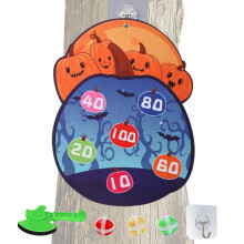 (3) Board Targeting Adhesive Balls Halloween Targeting Children Throw Ball Game Enjoy Festive Fun Ball Toy For Family Game Night For