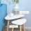 Homcom HOMCOM Side Table Set of 2, Modern End Coffee Bedside Tables White Natural 4