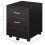 Vinsetto Vinsetto 2-Drawer Locking Office Filing Cabinet 5 Wheels Rolling Storage Brown 2
