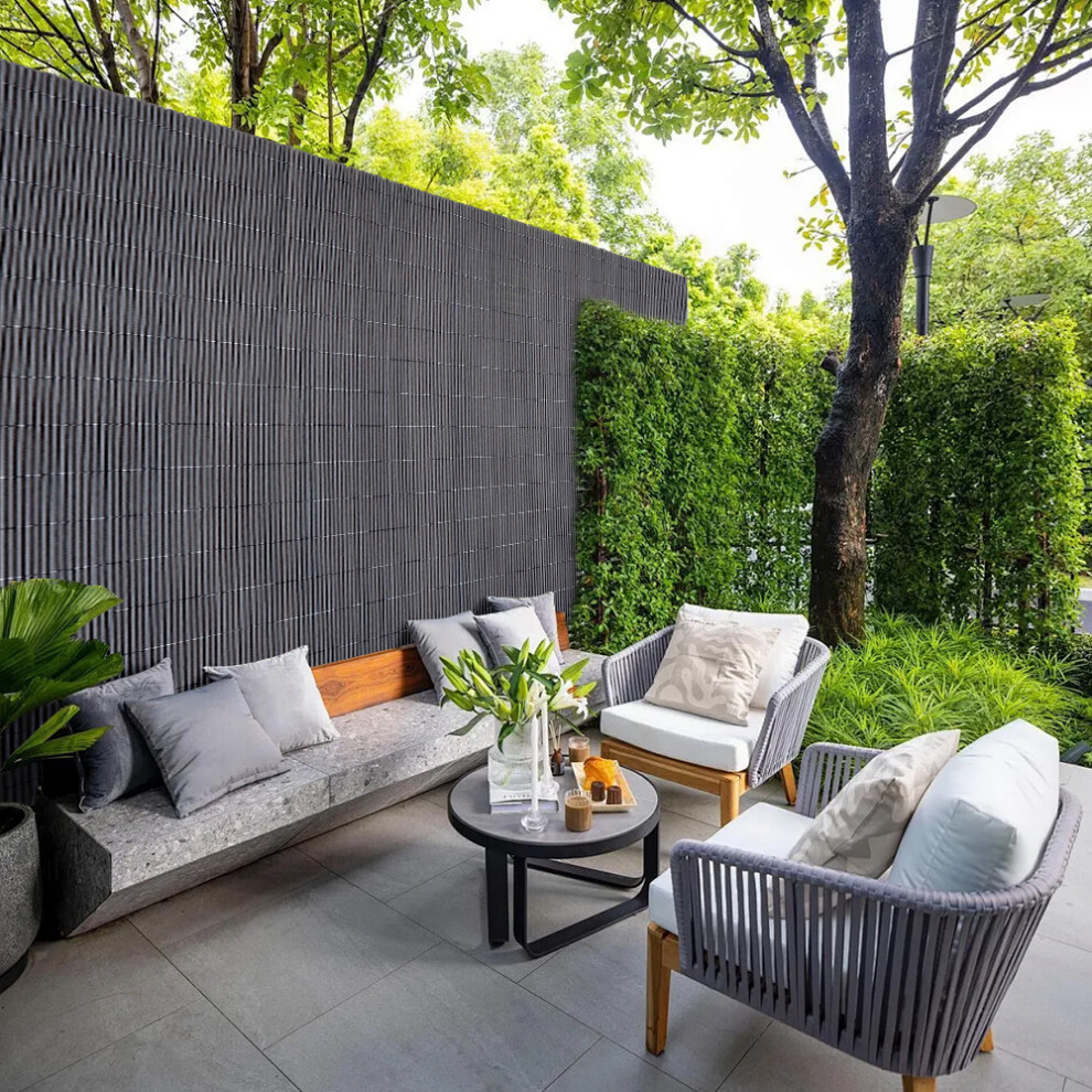 (Dark Grey, 180cm W x 300cm L) Sun-blocked Privacy Fence Screen Panels