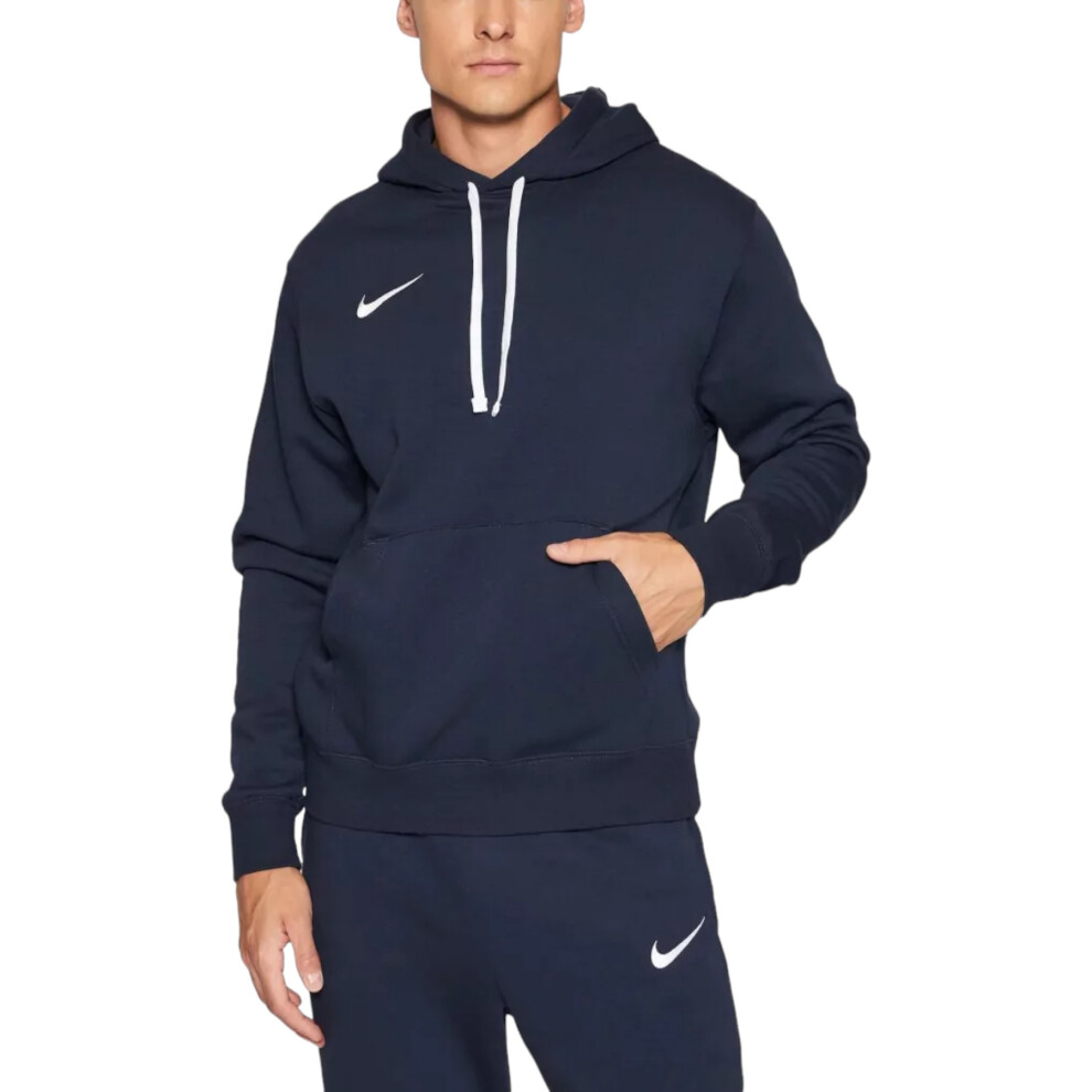 Nike (Navy, S) Cw6894 Mens Fleece Hoodie Long Sleeve Sweat Blue