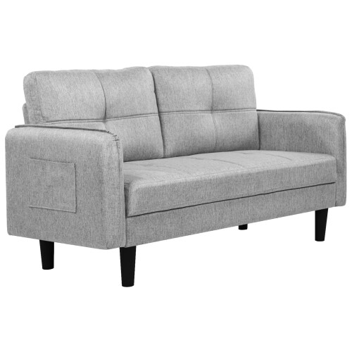Joolihome 2 Seater Sofa, Modern Linen Sofa Couch with Thicken Cushions 1