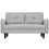 Joolihome 2 Seater Sofa, Modern Linen Sofa Couch with Thicken Cushions 4