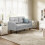Joolihome 2 Seater Sofa, Modern Linen Sofa Couch with Thicken Cushions 7