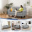 Joolihome 2 Seater Sofa, Modern Linen Sofa Couch with Thicken Cushions 10