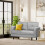 Joolihome 2 Seater Sofa, Modern Linen Sofa Couch with Thicken Cushions 11