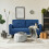 Joolihome 2 Seater Sofa Fabric Sofa Couch with Thicken Cushions, Comfy Sofa 6
