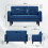 Joolihome 2 Seater Sofa Fabric Sofa Couch with Thicken Cushions, Comfy Sofa 12