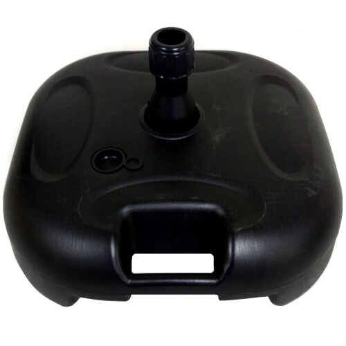 Large 20L Black Plastic Parasol Base Umbrella Stand Sunshade Holder 1