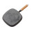 Living And Home Square Cast Iron Grill Pan with Wood Handle 5