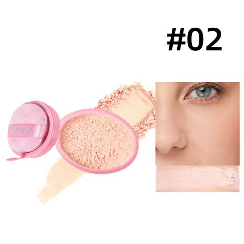 (02#) Matte Concealer Setting Powder Oil Control Lasting