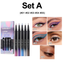 (A) 5pcs/set Smudge-proof Colourful Liquid Eyeliner